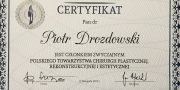 Certyficate - Piotr Drozdowski