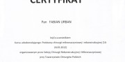 Beauty Group - dr Fabian Urban - certificate