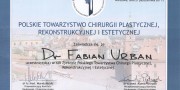 Beauty Group - dr Fabian Urban - certificate