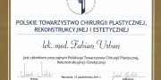 Beauty Group - dr Fabian Urban - certificate