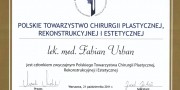 Beauty Group - dr Fabian Urban - certificate