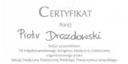 Certyficate - Piotr Drozdowski