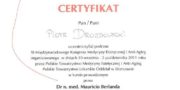 Certyficate - Piotr Drozdowski