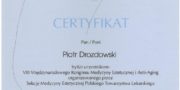 Certyficate - Piotr Drozdowski