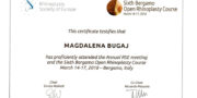 Certificate - Magdalena Bugaj