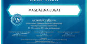 Certificate - Magdalena Bugaj