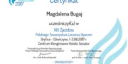 Certificate - Magdalena Bugaj