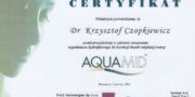 Certyficate - Krzysztof Czopkiewicz - Plastic surgeon