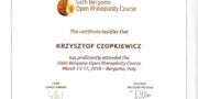 Certyficate - Krzysztof Czopkiewicz - Plastic surgeon