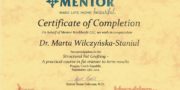 Beauty Group - dr Marta Wilczyńska Staniul - certificate