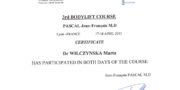 Beauty Group - dr Marta Wilczyńska Staniul - certificate